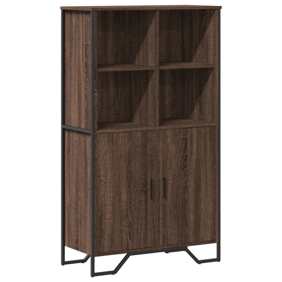 vidaXL Highboard Sideboard Side Cabinet Cupboard Brown Oak Engineered wood