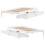 VidaXL vidaXL Bed Frame with Drawers Home Bed Base White 100x200 cm Solid Wood Pine 9