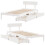 VidaXL vidaXL Bed Frame with Drawers White 75x190 cm Small Single Solid Wood Pine 9