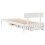 VidaXL vidaXL Bed Frame with Drawers White 75x190 cm Small Single Solid Wood Pine 6