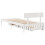 VidaXL vidaXL Bed Frame with Drawers Bed Base White 90x190 cm Single Solid Wood Pine 6
