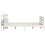 VidaXL vidaXL Bed Frame with Headboard White 150x200 cm King Size Solid Wood Pine 5