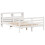 VidaXL vidaXL Bed Frame with Headboard White 150x200 cm King Size Solid Wood Pine 3