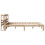 VidaXL vidaXL Bed Frame with Headboard Bed 120x190 cm Small Double Solid Wood Pine 5