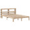 VidaXL vidaXL Bed Frame with Headboard Bed 120x190 cm Small Double Solid Wood Pine 1