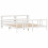 VidaXL vidaXL Bed Frame with Headboard Bed Base White 200x200 cm Solid Wood Pine 2
