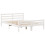 VidaXL vidaXL Bed Frame with Headboard White 150x200 cm King Size Solid Wood Pine 7