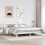 VidaXL vidaXL Bed Frame with Headboard White 180x200 cm Super King Solid Wood Pine 3