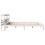VidaXL vidaXL Bed Frame with Headboard White 180x200 cm Super King Solid Wood Pine 5