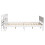 VidaXL vidaXL Bed Frame with Headboard White 150x200 cm King Size Solid Wood Pine 5