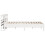 VidaXL vidaXL Bed Frame with Headboard White 150x200 cm King Size Solid Wood Pine 5