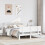 VidaXL vidaXL Bed Frame with Headboard White 150x200 cm King Size Solid Wood Pine 3