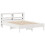 VidaXL vidaXL Bed Frame with Headboard White 150x200 cm King Size Solid Wood Pine 3
