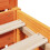 VidaXL vidaXL Bed Frame with Headboard Wax Brown 150x200 cm King Size Solid Wood Pine 9
