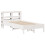 VidaXL vidaXL Bed Frame with Headboard Bed White 90x190 cm Single Solid Wood Pine 3