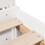 VidaXL vidaXL Bed Frame with Headboard Bed White 90x190 cm Single Solid Wood Pine 9
