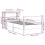 VidaXL vidaXL Bed Frame with Headboard Bed White 90x190 cm Single Solid Wood Pine 4