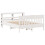 VidaXL vidaXL Bed Frame with Headboard White 150x200 cm King Size Solid Wood Pine 7