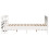 VidaXL vidaXL Bed Frame with Headboard White 150x200 cm King Size Solid Wood Pine 5