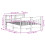 VidaXL vidaXL Bed Frame with Headboard White 150x200 cm King Size Solid Wood Pine 4
