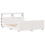 VidaXL vidaXL Bed Frame with Headboard White 120x190 cm Small Double Solid Wood Pine 3