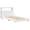VidaXL vidaXL Bed Frame with Headboard Bed White 90x190 cm Single Solid Wood Pine 3