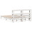 VidaXL vidaXL Bed Frame with Headboard White 150x200 cm King Size Solid Wood Pine 8