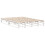 VidaXL vidaXL Bed Frame with Headboard White 150x200 cm King Size Solid Wood Pine 5