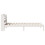 VidaXL vidaXL Bed Frame with Headboard White 75x190 cm Small Single Solid Wood Pine 5