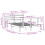 VidaXL vidaXL Bed Frame with Headboard White 150x200 cm King Size Solid Wood Pine 4
