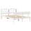 VidaXL vidaXL Bed Frame with Headboard White 150x200 cm King Size Solid Wood Pine 3