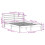 VidaXL vidaXL Bed Frame with Headboard White 120x190 cm Small Double Solid Wood Pine 4