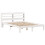 VidaXL vidaXL Bed Frame with Headboard White 120x190 cm Small Double Solid Wood Pine 1