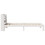 VidaXL vidaXL Bed Frame with Headboard White 75x190 cm Small Single Solid Wood Pine 5
