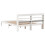 VidaXL vidaXL Bed Frame with Headboard White 120x190 cm Small Double Solid Wood Pine 6