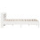 VidaXL vidaXL Bed Frame with Headboard White 150x200 cm King Size Solid Wood Pine 5