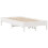 VidaXL vidaXL Bed Frame with Headboard White 75x190 cm Small Single Solid Wood Pine 7