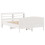 VidaXL vidaXL Bed Frame with Headboard White 150x200 cm King Size Solid Wood Pine 3