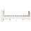 VidaXL vidaXL Bed Frame with Headboard White 150x200 cm King Size Solid Wood Pine 5