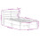 VidaXL vidaXL Bed Frame with Headboard White 75x190 cm Small Single Solid Wood Pine 4