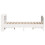 VidaXL vidaXL Bed Frame with Headboard Bed White 135x190 cm Double Solid Wood Pine 5