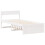 VidaXL vidaXL Bed Frame without Mattress White 75x190 cm Small Single Solid Wood Pine 5
