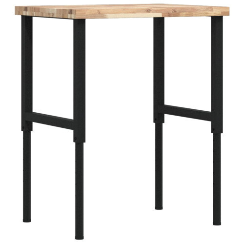 VidaXL vidaXL Workbench Wooden Work Table Work Bench Solid Wood Acacia Rectangular 1