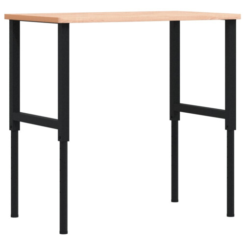 VidaXL vidaXL Workbench Wooden Work Table Work Bench Solid Wood Beech Rectangular