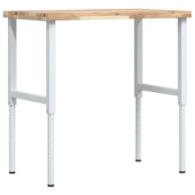 vidaXL Workbench Wooden Work Table Work Bench Solid Wood Acacia Rectangular