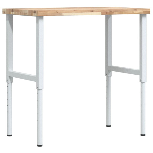 VidaXL vidaXL Workbench Wooden Work Table Work Bench Solid Wood Acacia Rectangular