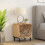 VidaXL vidaXL Bedside Cabinet Nightstand Bedroom End Table Bed Table Solid Wood Mango 3