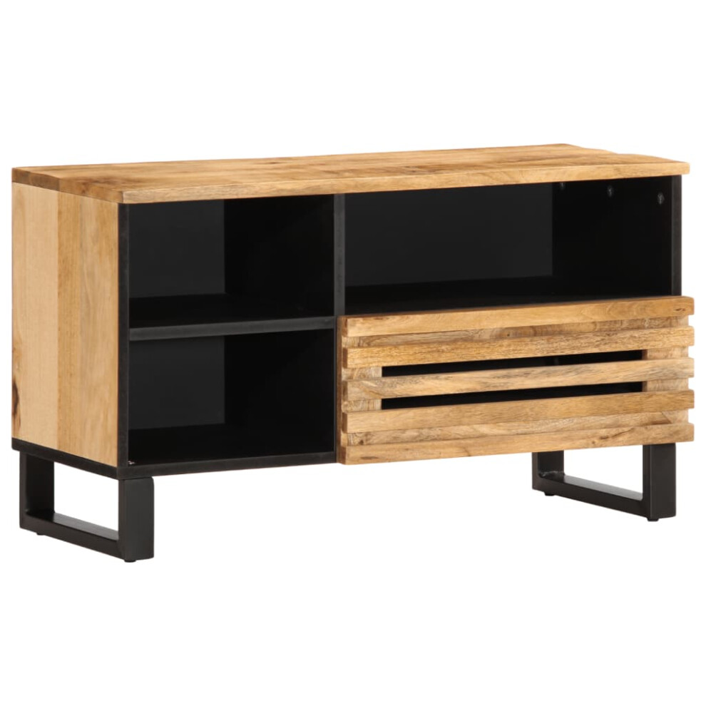 vidaXL TV Cabinet TV Stand Entertainment Centre TV Unit Solid Wood Rough Mango