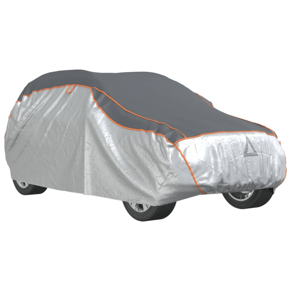 vidaXL Car Cover for SUV Hail Protection Full Waterproof L Grey and Silver