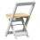 VidaXL vidaXL Dining Chairs Foldable Kitchen Dinner Chair 4 pcs White Solid Wood Pine 7
